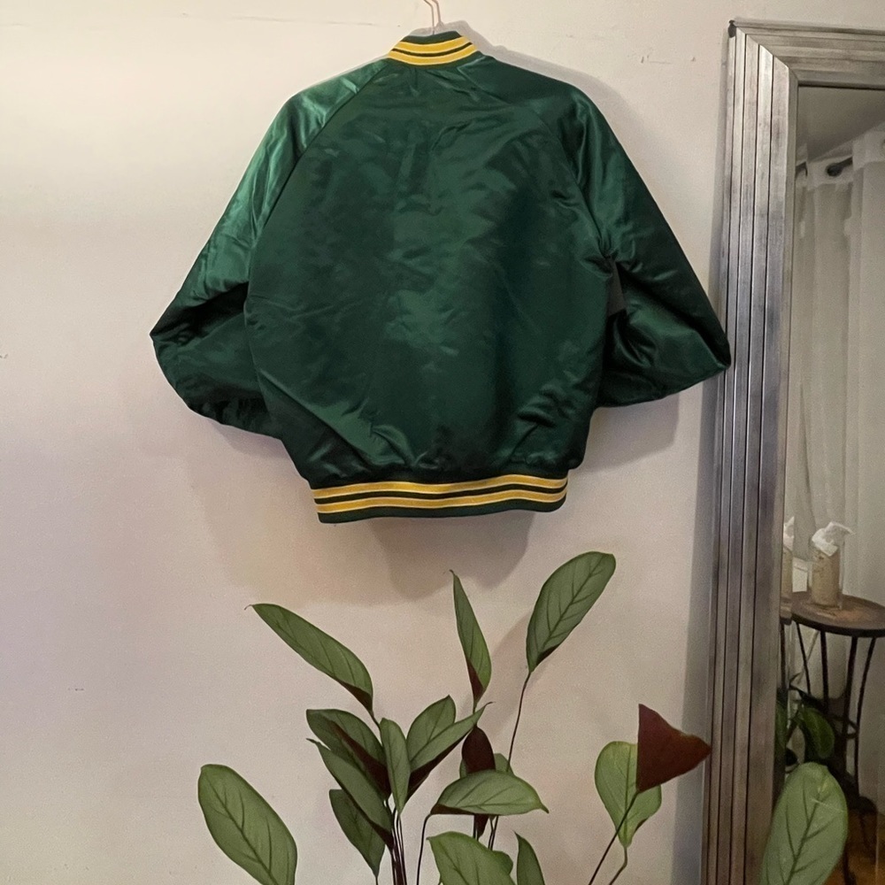 𝅺medium Satin varsity jacket coat Starter like Chalkline vintage 80s retro 90s - Picture 3 of 16
